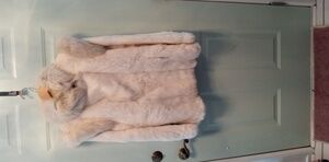 Elegant White Fur Coat